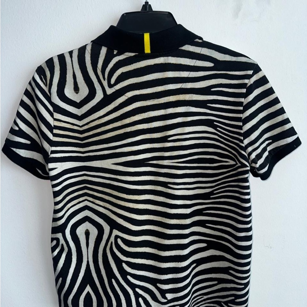 Lacoste Zebra Pattern Women T-shirt Polo - Picture 2 of 4